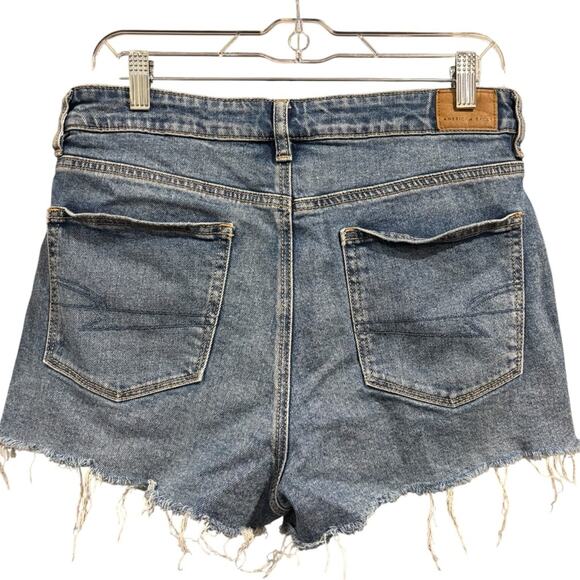 Distressed Blue Denim Women Shorts - Picture 8 of 12
